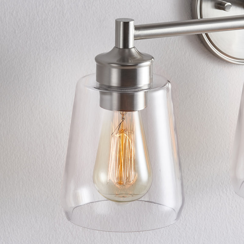 Éclairage pour meuble-lavabo à intensité variable Abayomi, Nickel brossé, 3
