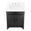 Meuble-lavabo autoportant simple avec plateau en céramique 24,5 po Modway Steamforge-93027985