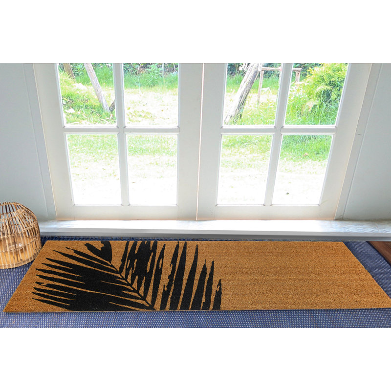 Paillasson Lysia Summertime, Brun, 18" x 60" Non-Slip