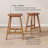 Beryl Upholstered Counter Height Stool (24in) - 2 pack, Pecan/Toffee PU Leather-1820802772-1820802774-1820802777