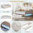 Modern Upholstered Daybed With Led Belt, Trundle And Button Tufted Design-1167754133