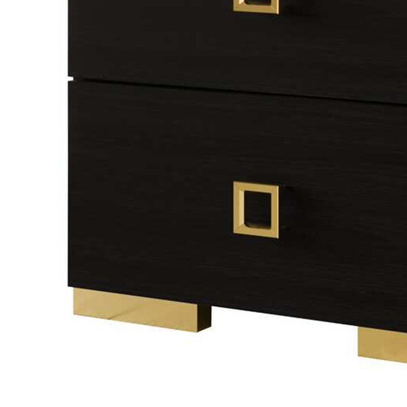 Table de chevet 2 tiroirs 24 po
