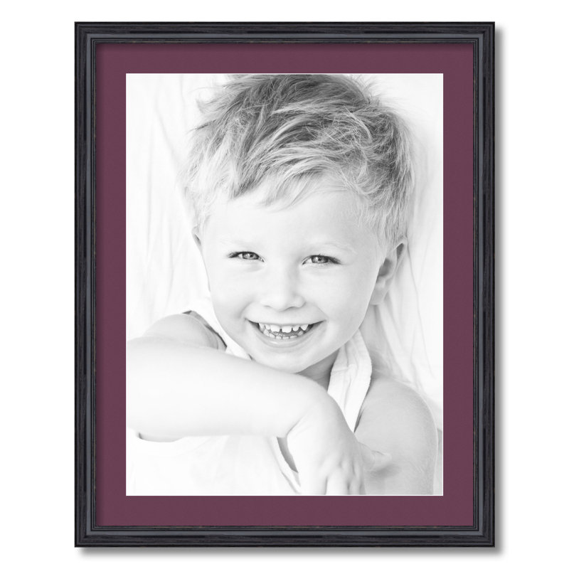 Cadre pour photo simple 18 po x 24 po en bois mat, Rubis