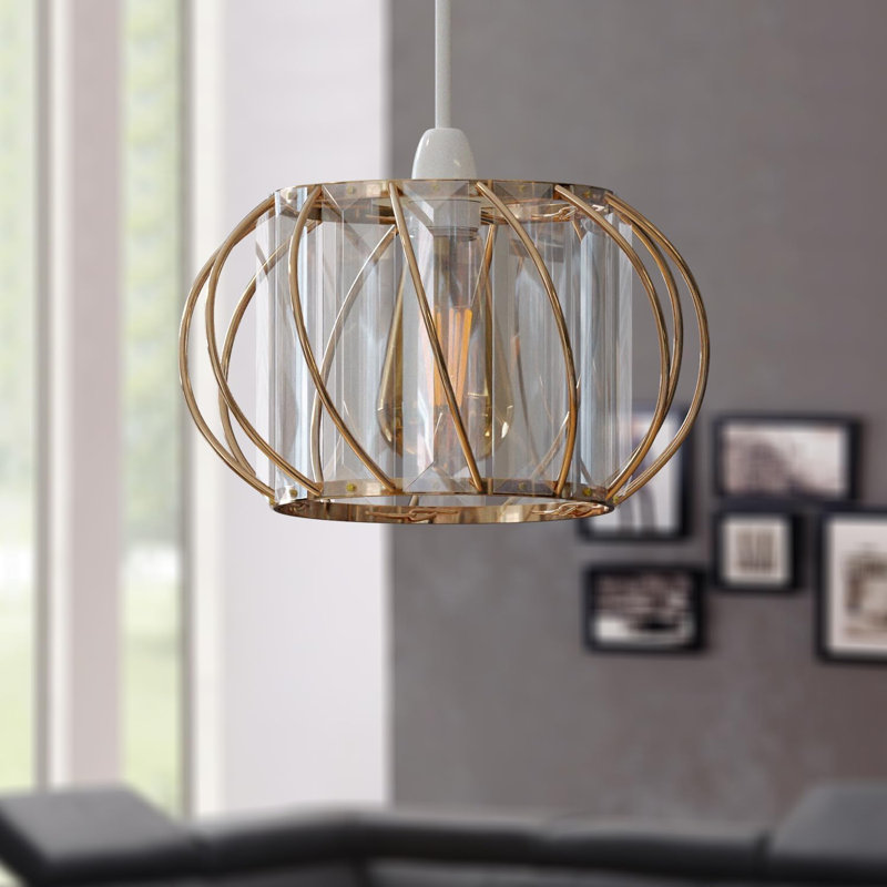 10cm H Novelty Lamp Shade, Gold