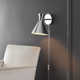 Puliafico Single Light Dimmable Plug-in Armed Sconce