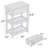 24'' Tall End Table, Narrow Side Table with Drawer and Shelves for Small Space-788587464