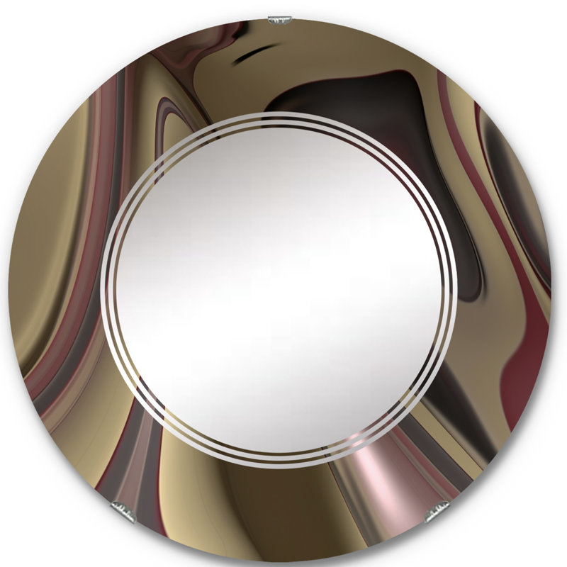 Fraipont - Miroir mural moderne rond, 24 po x 24 po