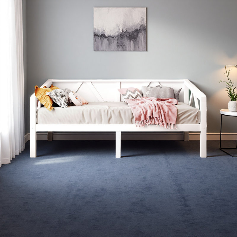 Lit de jour, Simple, Blanc