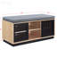Banc de rangement rembourré en tissu Werbel