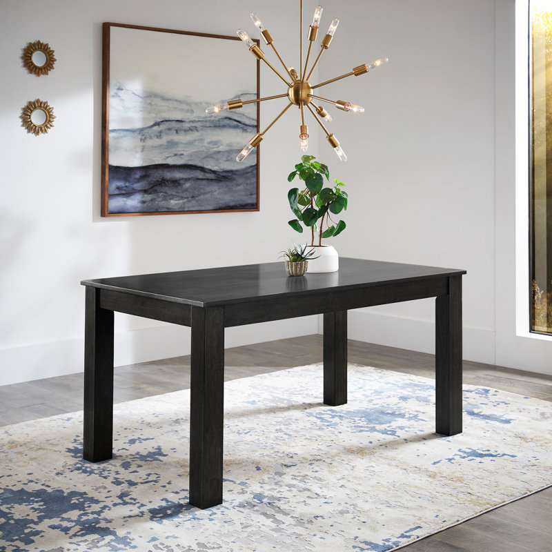 Table de salle à manger Cipolla Shinn, Chêne noir