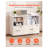Modern White Mobile File Cabinet with Lockable Drawers & Adjustable Open Shelves - Rolling Printer Stand for Home Office