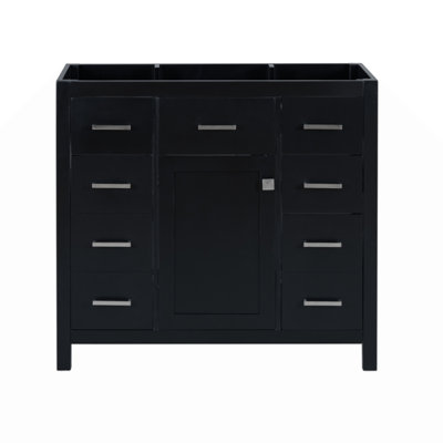 [Armoire seulement] Meuble-lavabo noir de 36 po non inclus