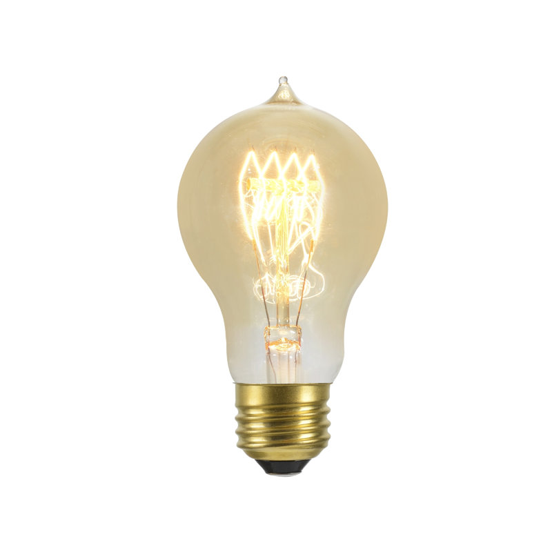 60 watt, ampoule a19 incandescente, non-dimm, (2200k) e26/moyen (standard) de base