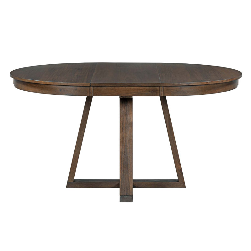 Abbra Round 58'' L Dining Set, Walnut