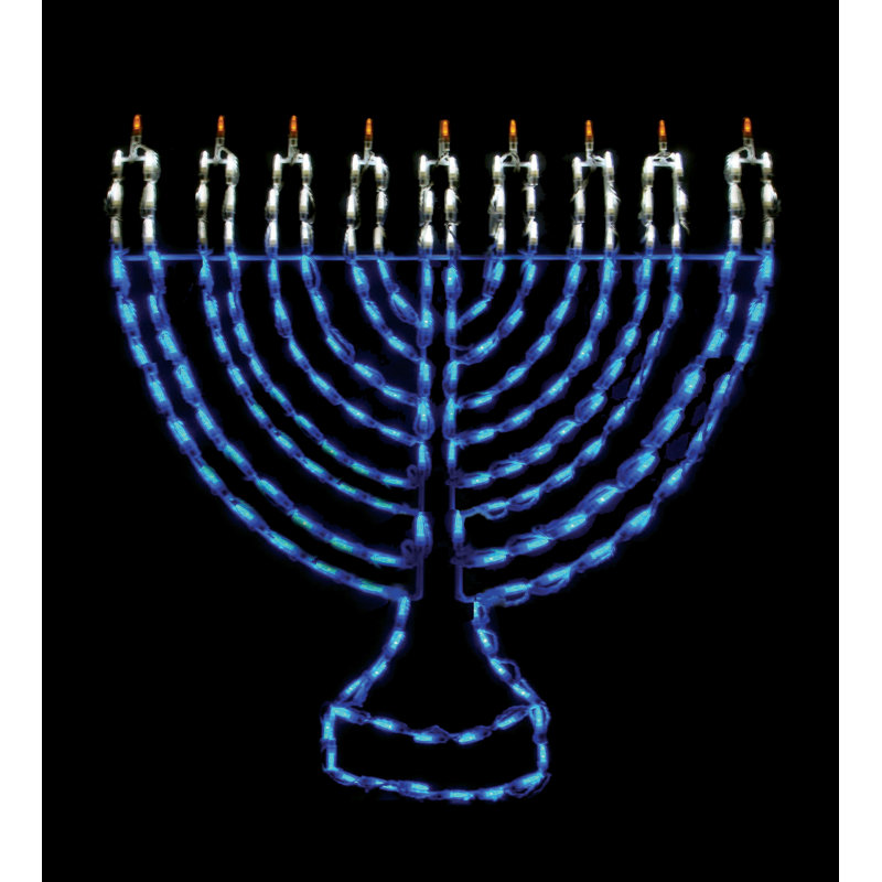 Affichage Menorah à lumière DEL