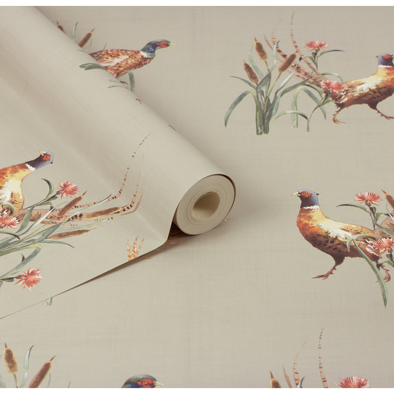 Papier peint neutre Eustace Pheasant Meadow