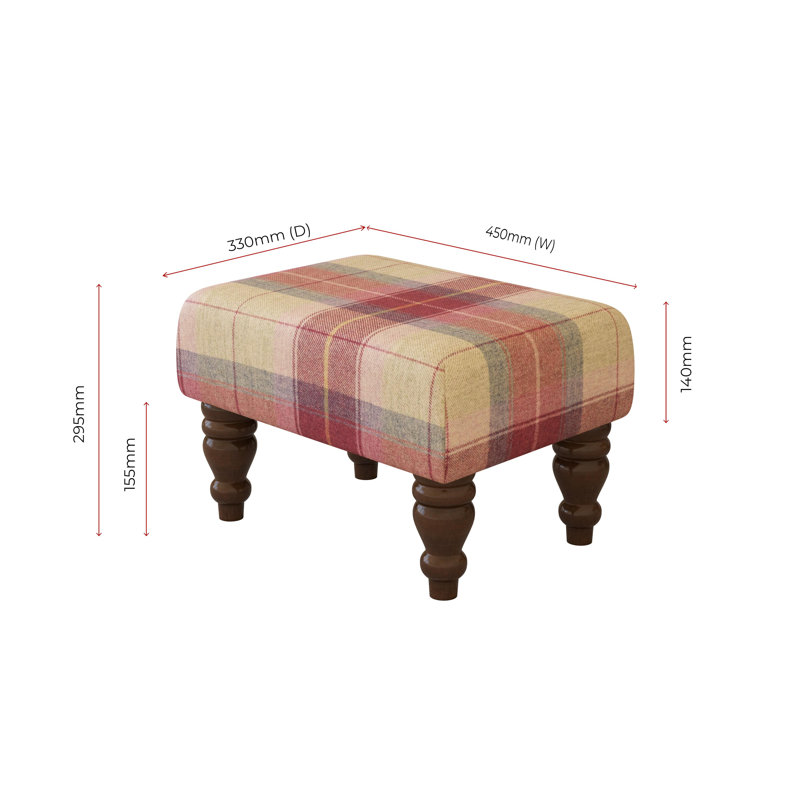 Manufactured Wood Accent Stool, Mahogany