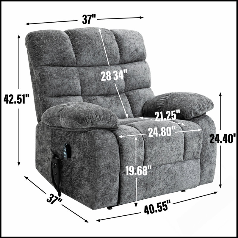 Fauteuil inclinable Lift, Gris