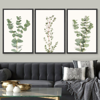 Minimal botanique vert eucalyptus