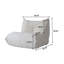 Canapé chenille beige doux