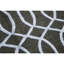 Geometric Area Rug in Dark Gray