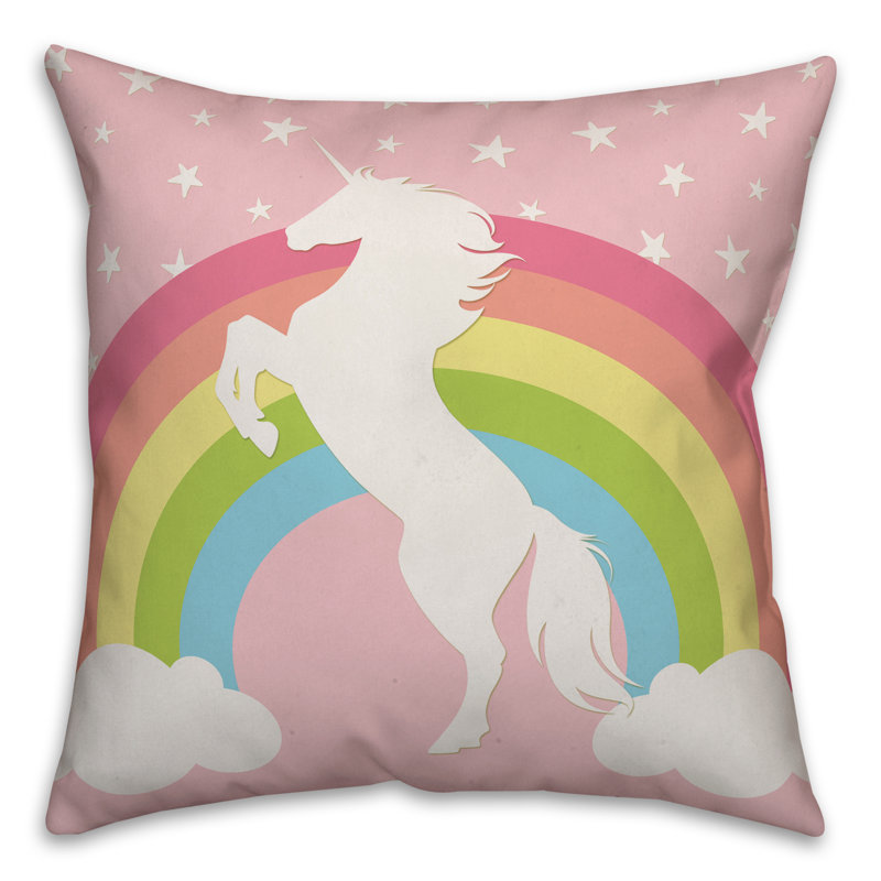  Housse et insert de coussin carré Unicorn