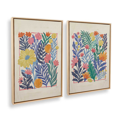 Sunlit Gardens, ensemble de 3, reproduction sur toile