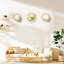 Ensemble de 3 miroirs muraux décoratifs pour la maison - or