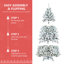 4FT Flocked Christmas Tree with Pine Cones-118345084