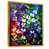 Toile avec cadre flottant or