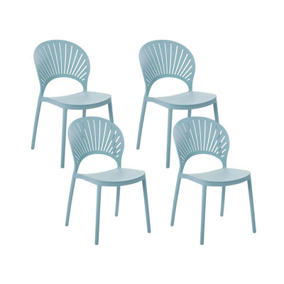 Deaton Stacking Patio Dining Dining Chair with Cushion