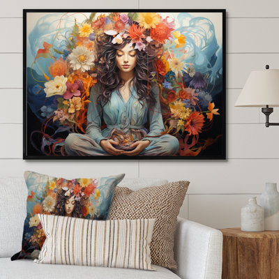 «Colorful Meditation Awakening Presence» sur impression sur toile