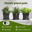 Round Flower Pot 6 Pcs Plastic-701502285-701502284