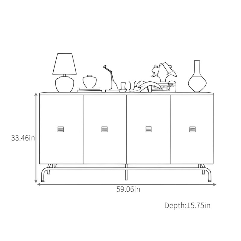 Buffet haut de gamme rétro