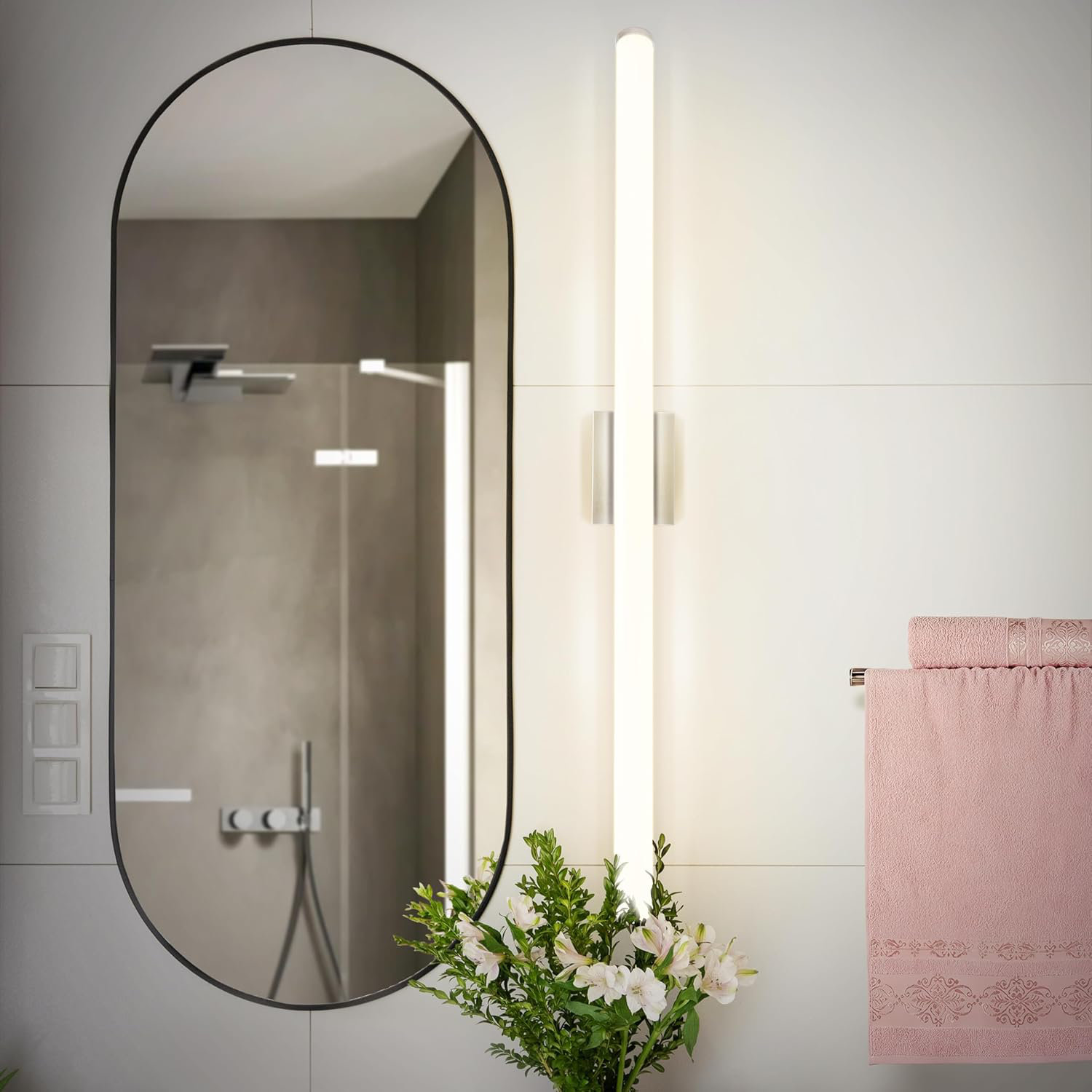 BEAUTY DEPOT Luminaire de meuble-lavabo mural 48 po à DEL | 35W 3800LM ...