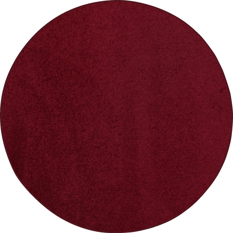 Modern Plush Solid Color Rug - Burgundy, Pet and Kids Friendly Rug. Made in USA, Rectangle, Area Rugs Great for kids, Pets, Event, Wedding 
