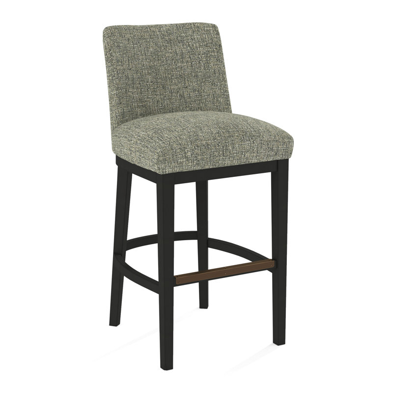 Upholstered Stool, 61606-88, Black
