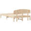 Vidaxl Bed Frame With Headboard Solid Pine Wood-113971109-113971115
