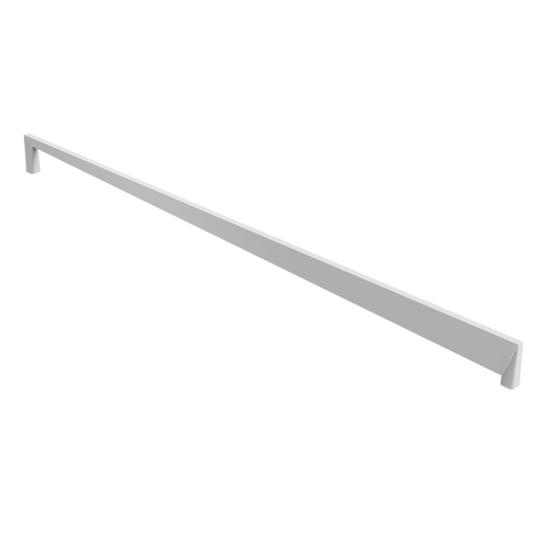 Poignée barre 17 5/8" au centre Orvietto, Blanc, H 0,25 po x l 17,63 po x P 1 po