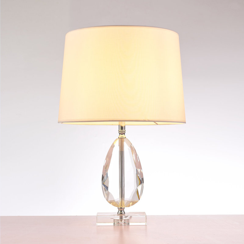 Trento Lucite & Polished Chrome Table Lamp