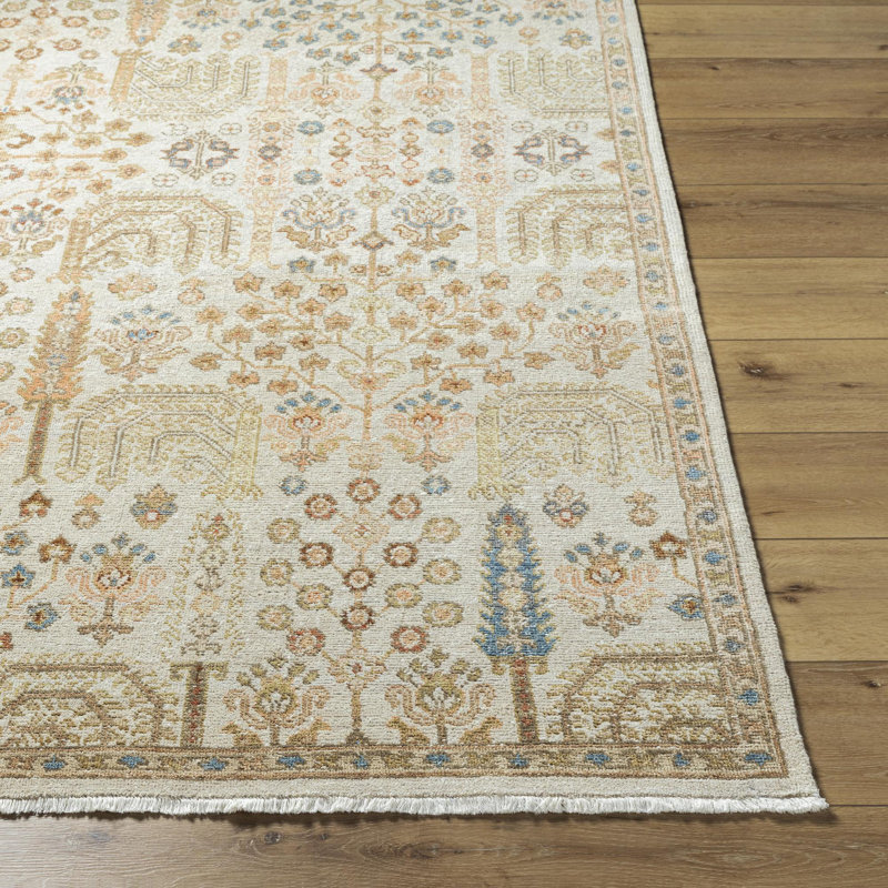 Rectangle Anelka Wool Area Rug, Rectangle 10' x 14'