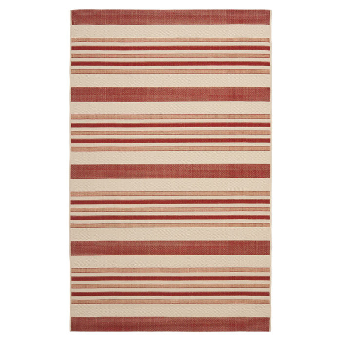 Herefordshire Performance Striped Indoor/Outdoor Area Rug