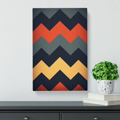 Chevrons Minimalism No.3 - Wrapped Canvas