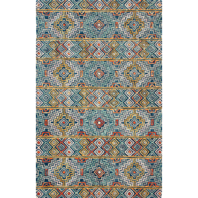 Deyoung Hand Tufted Cotton Geometric Rug