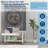 27" Wide Washer and Dryer Pedestals with Pullout-Shelf, 16" Hight Laundry Pedestal with Adjustable Anti-Vibration Pads, Drain Pan and Hose, 1000 lbs Capacity-124316248-124316250