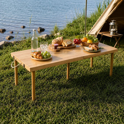 Table de pique-nique pliante en bois