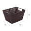 Panier fourre-tout en rotin avec rangement pour petites tablettes en gris anthracite-1435444305-1435444310
