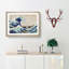 The Great Wave Off Kanagawa by Katsushika Hokusai - Picture Frame Painting Print on MDF-55738224-55738227