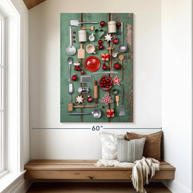 Senne Christmas Kitchen Tools, 51" H x 34" W