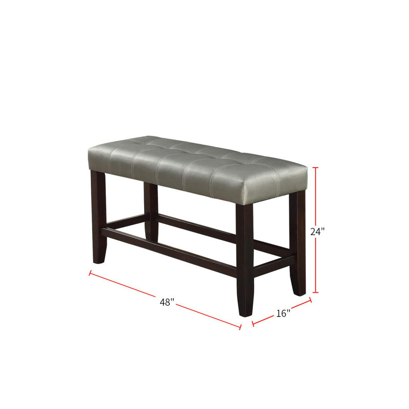 Banc rembourré en similicuir Corby